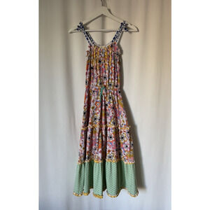 Matilda Jane Girls Dress 8 Maxi Aline Floral Sundress Tiered Boho